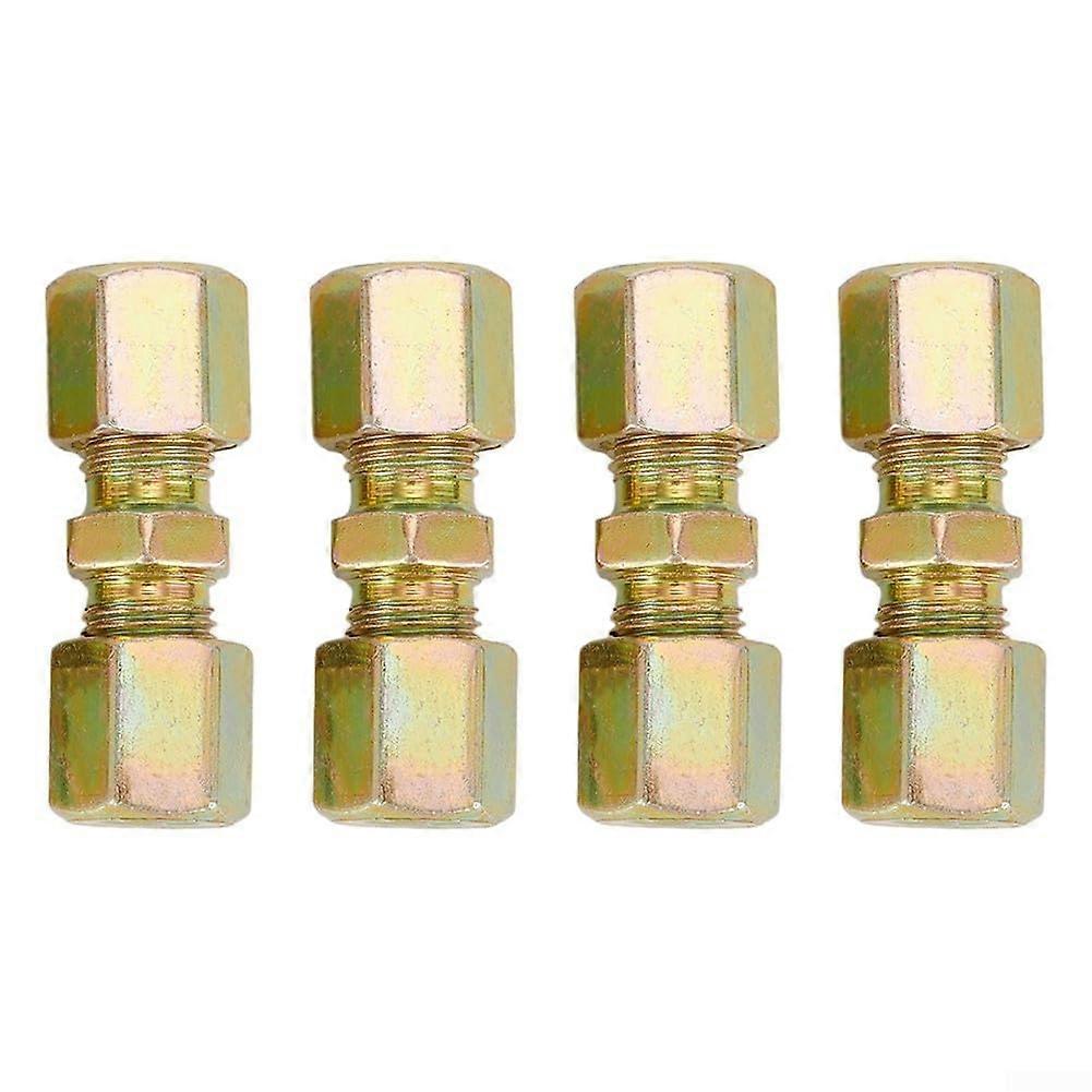 Brake Line Connectors Set of 4 for 4.75mm Automotive Brake Lines, Easy Vehicle Maintenance
