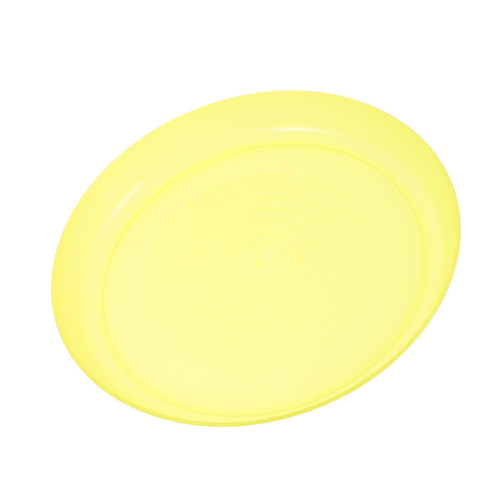 Dinner Plate for Bbq Travel Use Light Yellow Reusable Plate
