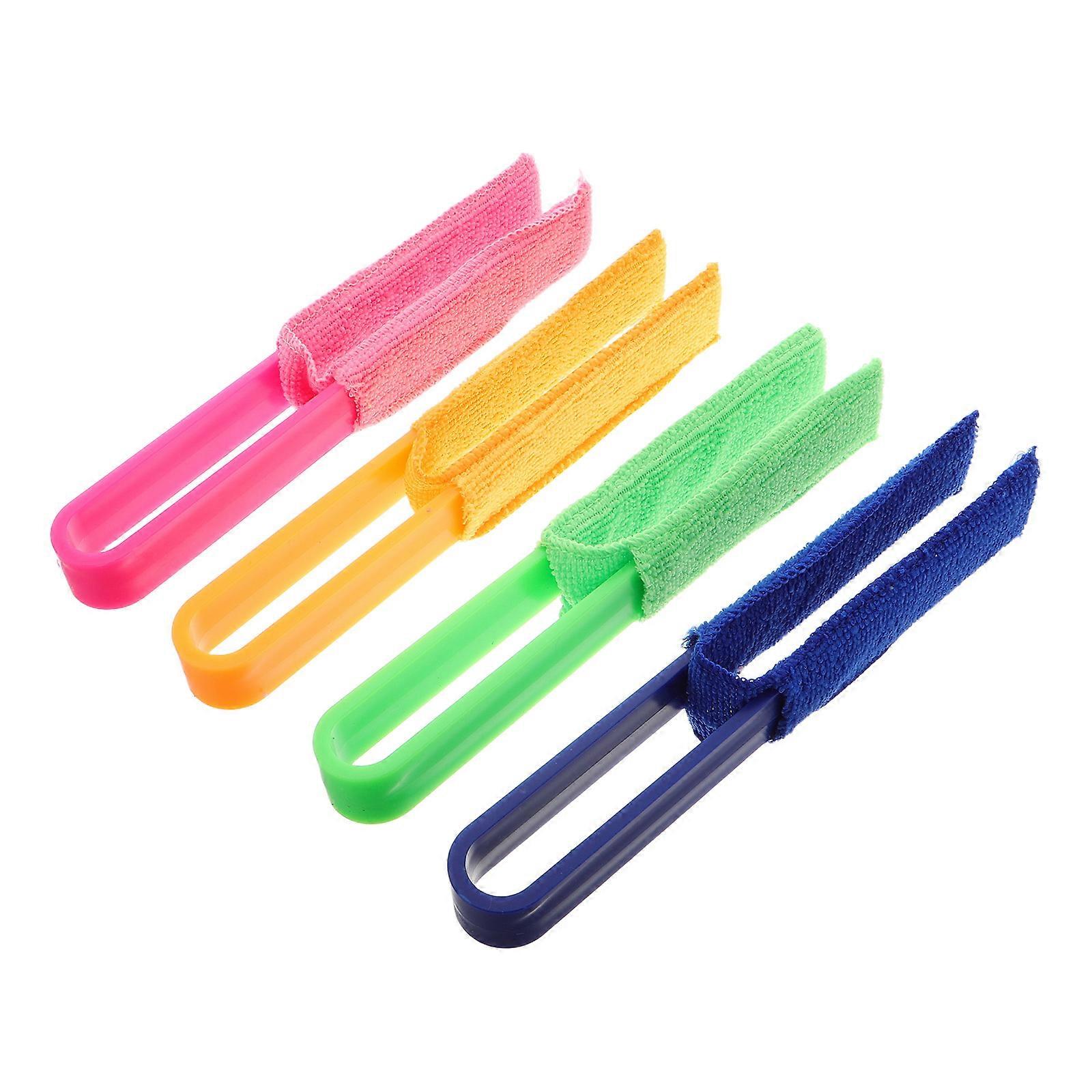 Detachable Blind Duster Brush Set for Window Blinds Cleaning 4Pcs Soft Bristles