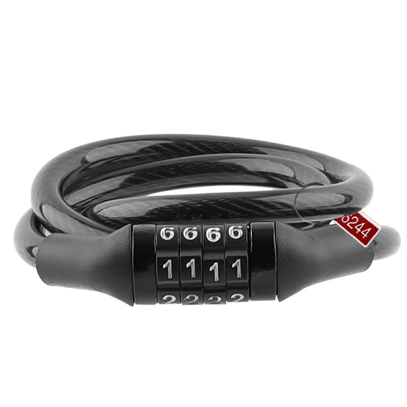 Bike Combination Lock 4 Digit Heavy Duty Outdoor Security for Bicycle Scooter AntiTheft Durable