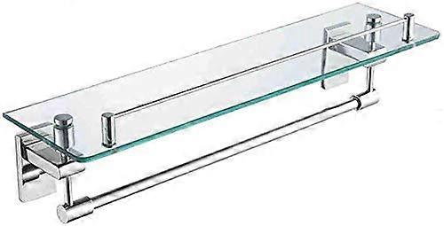 Bathroom Shelves 304 Stainless Steel Wall Shelf Rectangular Kitchen Shelf With Towel Rail