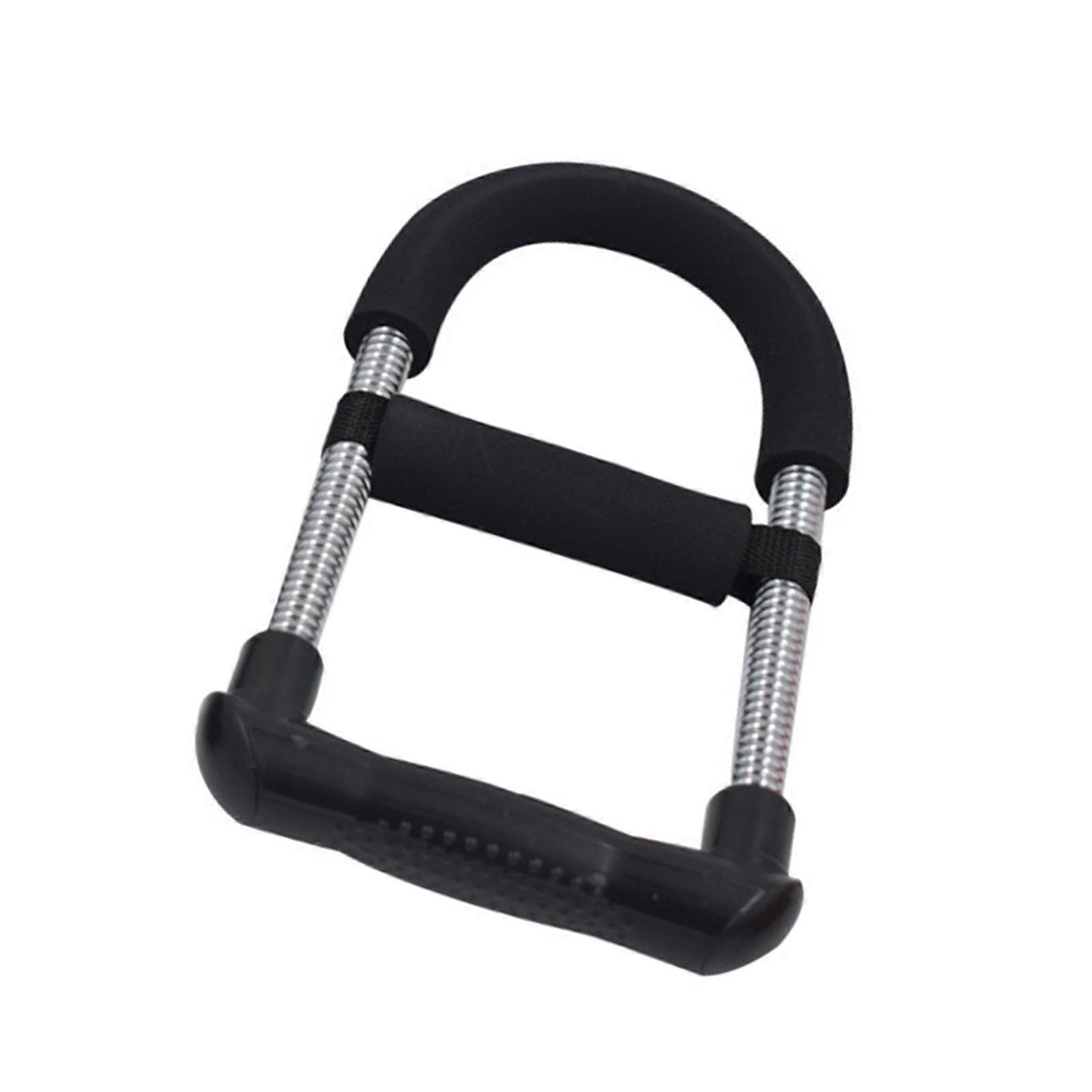 Wrist Forearm Strengthener Exerciser Metal Easy to Use Handle for Athletes and Fitness Enthusiasts, Adjustable Tension  white plating