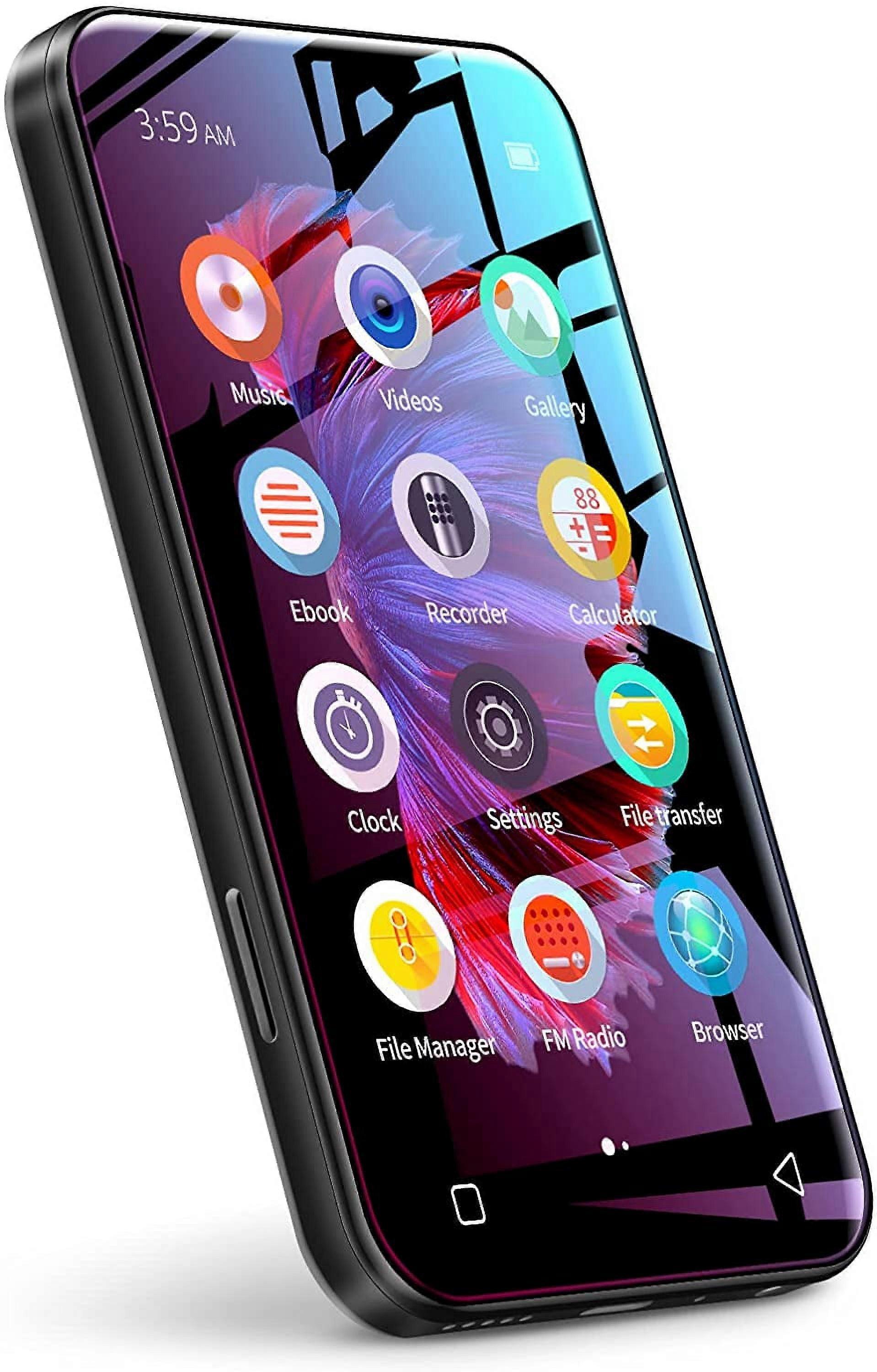 72GB Mp3 Player with Bluetooth, 4.0" Full Touch Screen Mp3 Mp4 Player with Speaker, Portable HiFi Sound