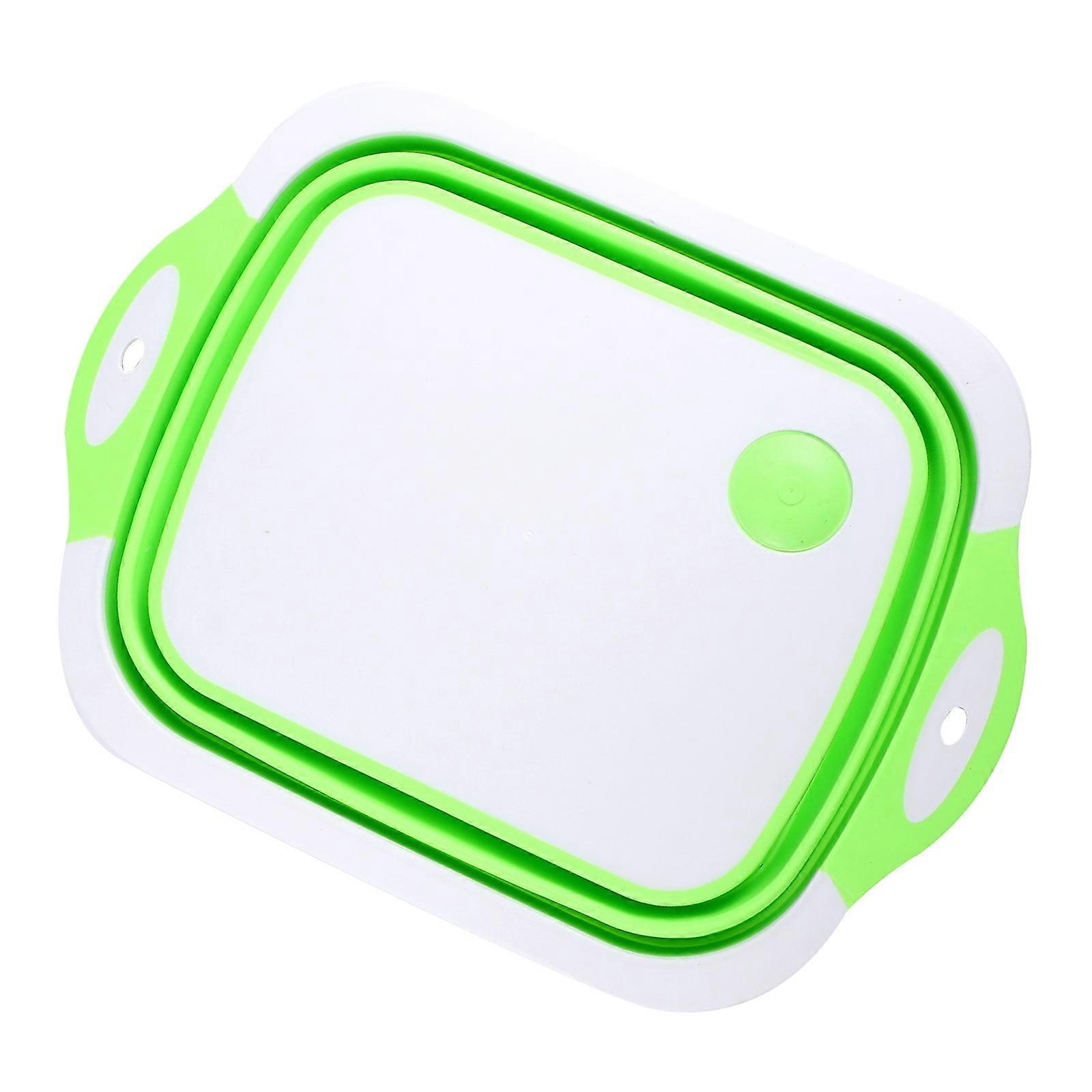 1pc Kitchen Chopping Board Flexible Cutting Board Multifunctional Drain Basket