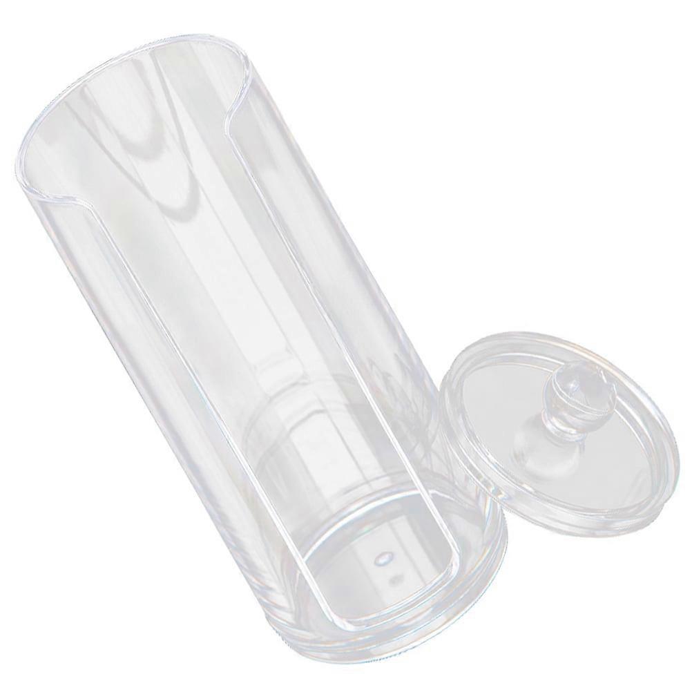 Practical Transparent Cotton Pads Storage Box Groove Design Storage Container