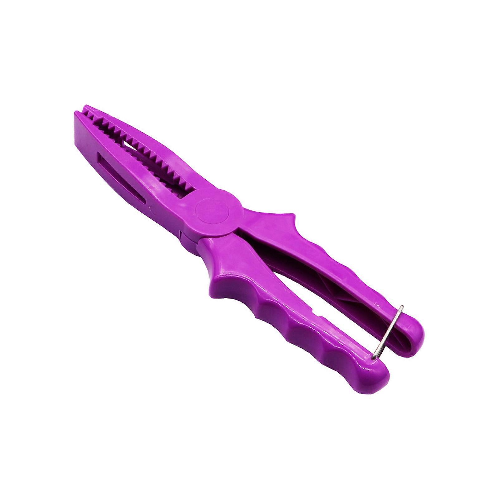 Ergonomic Lightweight ABS Fish Clamp with Nonslip Grip for Secure Handling in Wet Fishing Conditions Ensuring Comfort and Safety  Purple