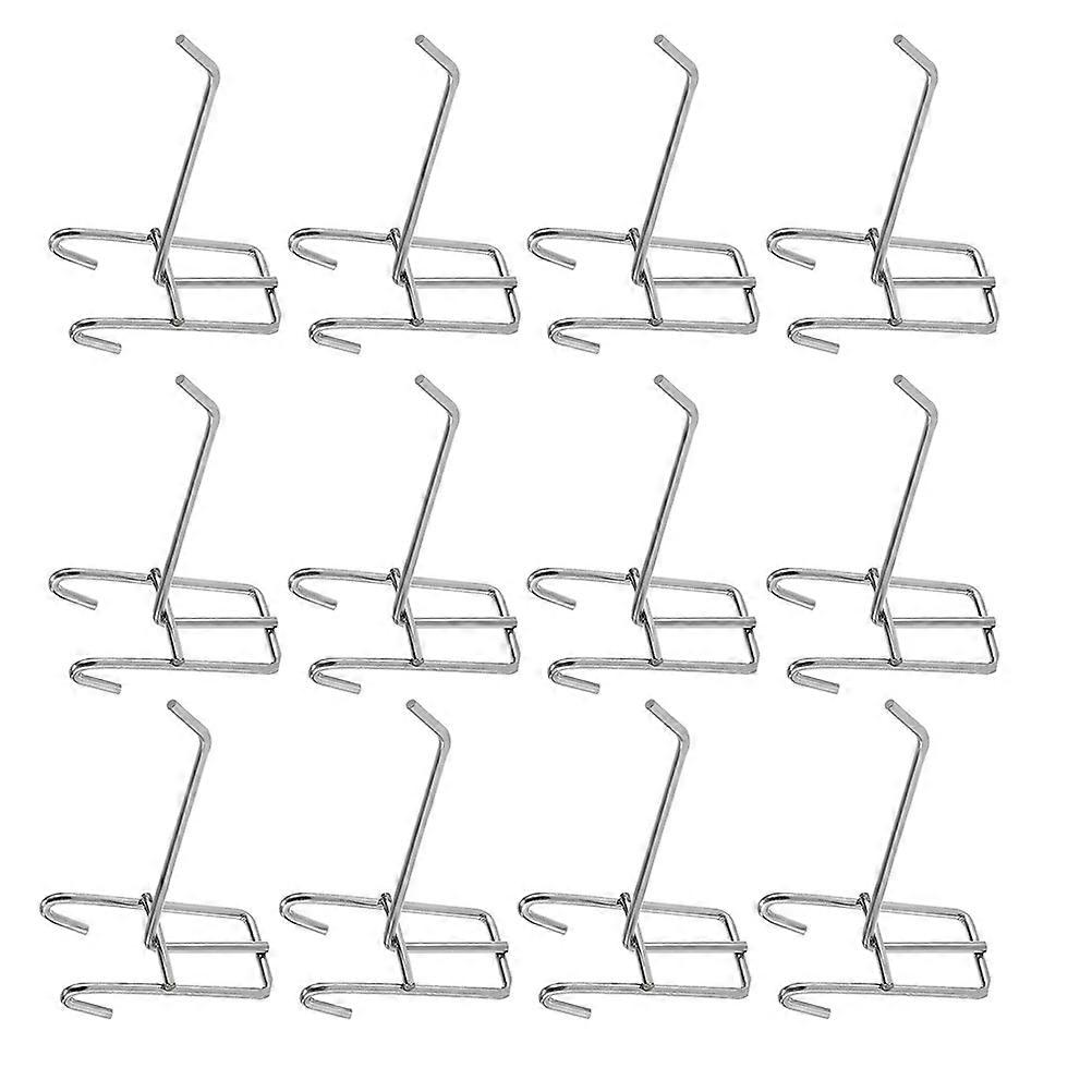Grid Wall Hooks Heavy Duty Display Hooks with 25Pcs for Retail Store Organization