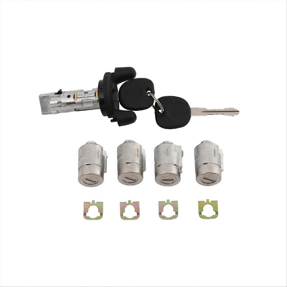 Car Ignition Switch Cylinder With 2 Key Door Lock for LHD