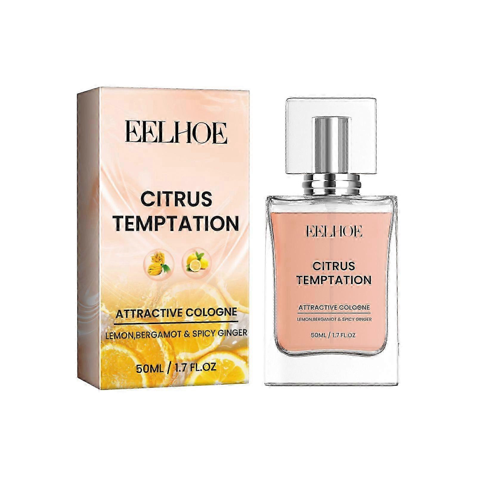 Citrus Temptation Perfume for Couples - Long-Lasting Fresh Fragrance, Easy Spray Application, Enhances Charm & Confidence, 50ml