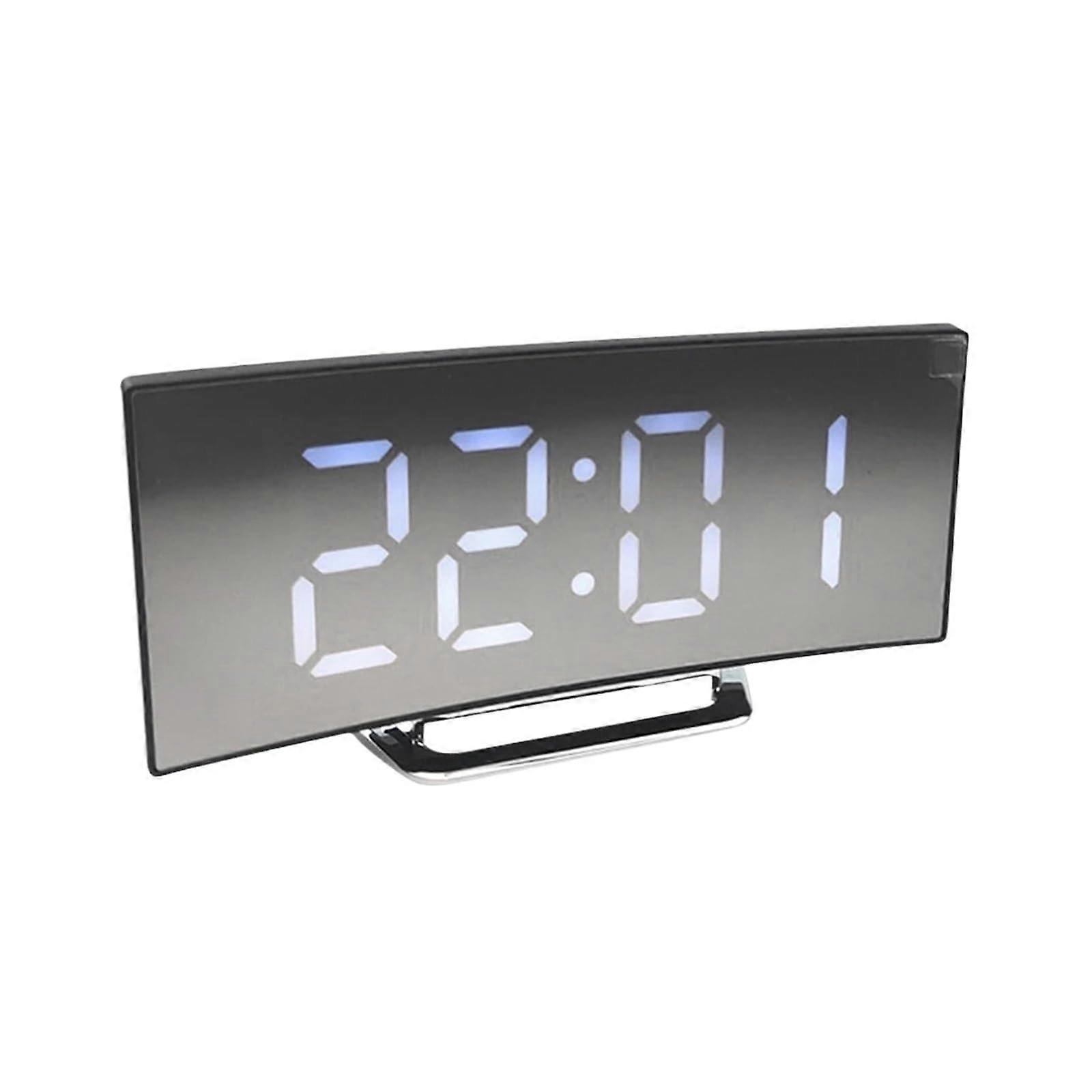 Digital Wall Clock and Car Alarm Clock with EasytoRead Display, USB Powered, Temp and Date