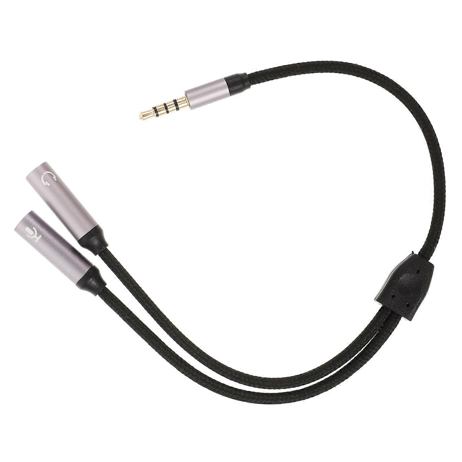 Earphone Adapter Headphone Jack Splitter for Audio Use with Mic Function
