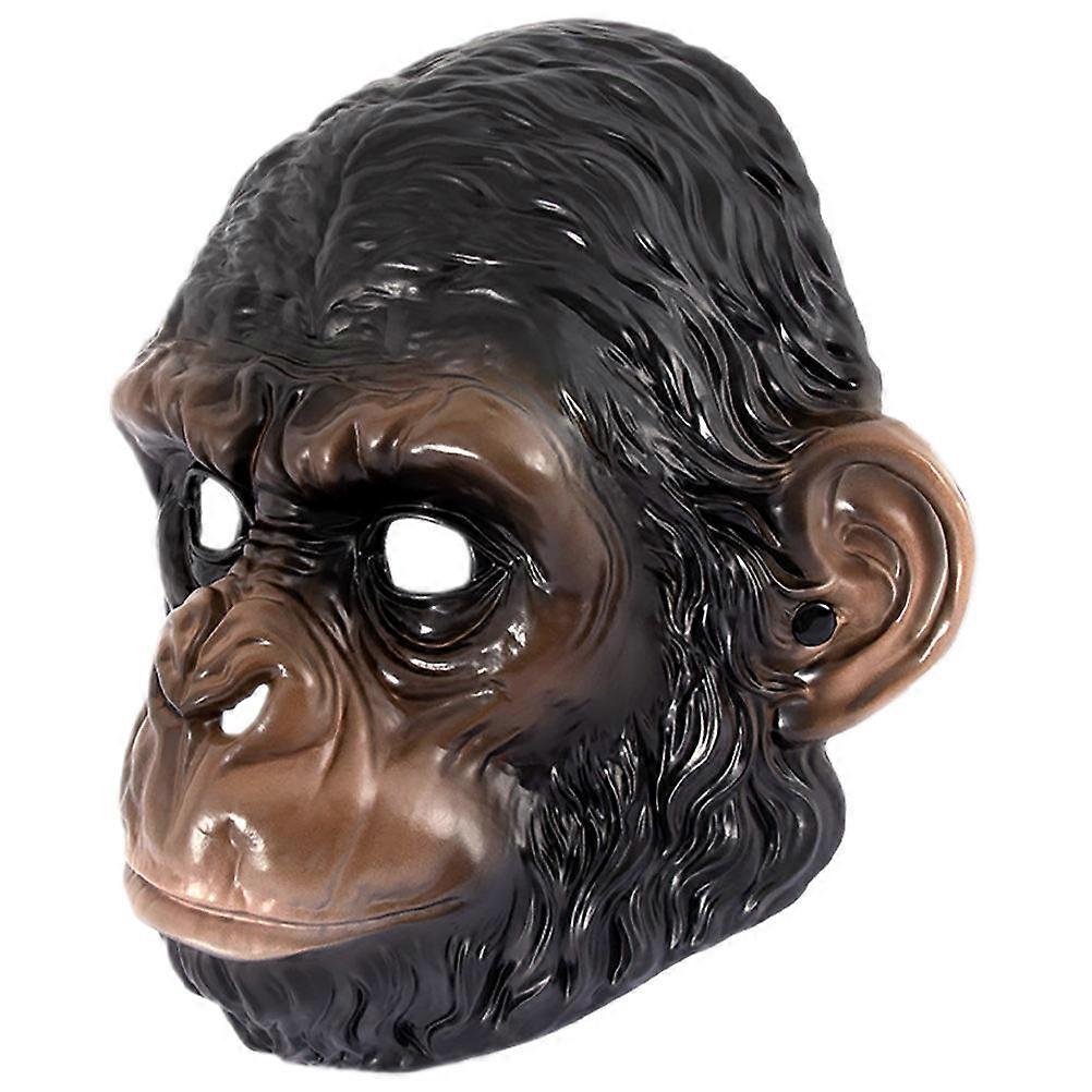 Realistic Gorilla Mask for Party Use with Elastic Strap 1 Piece