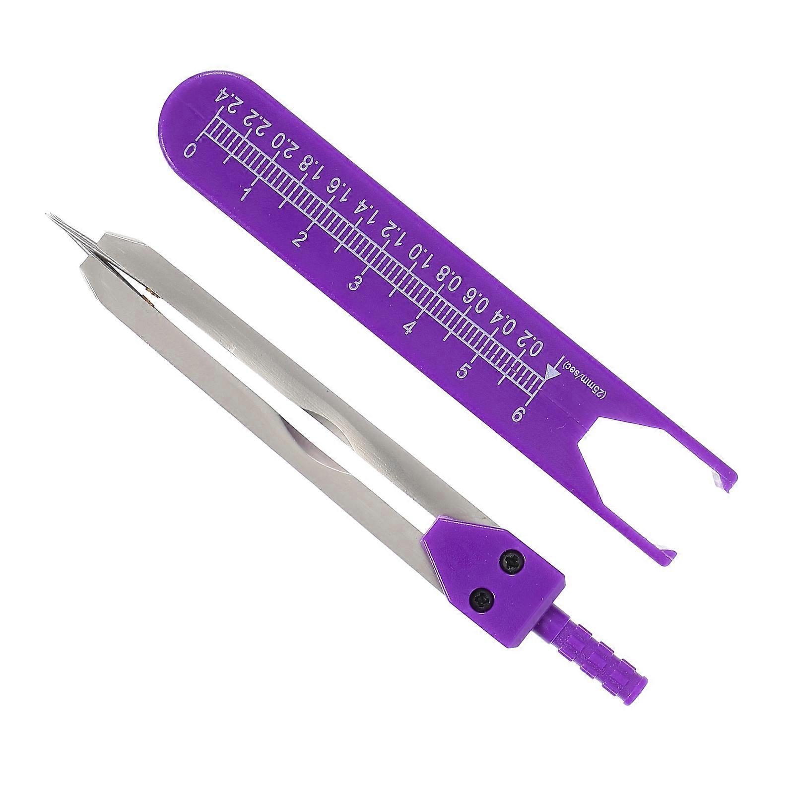 Heart Rate Rulers Caliper Measurement Tool for Cardiologists Purple