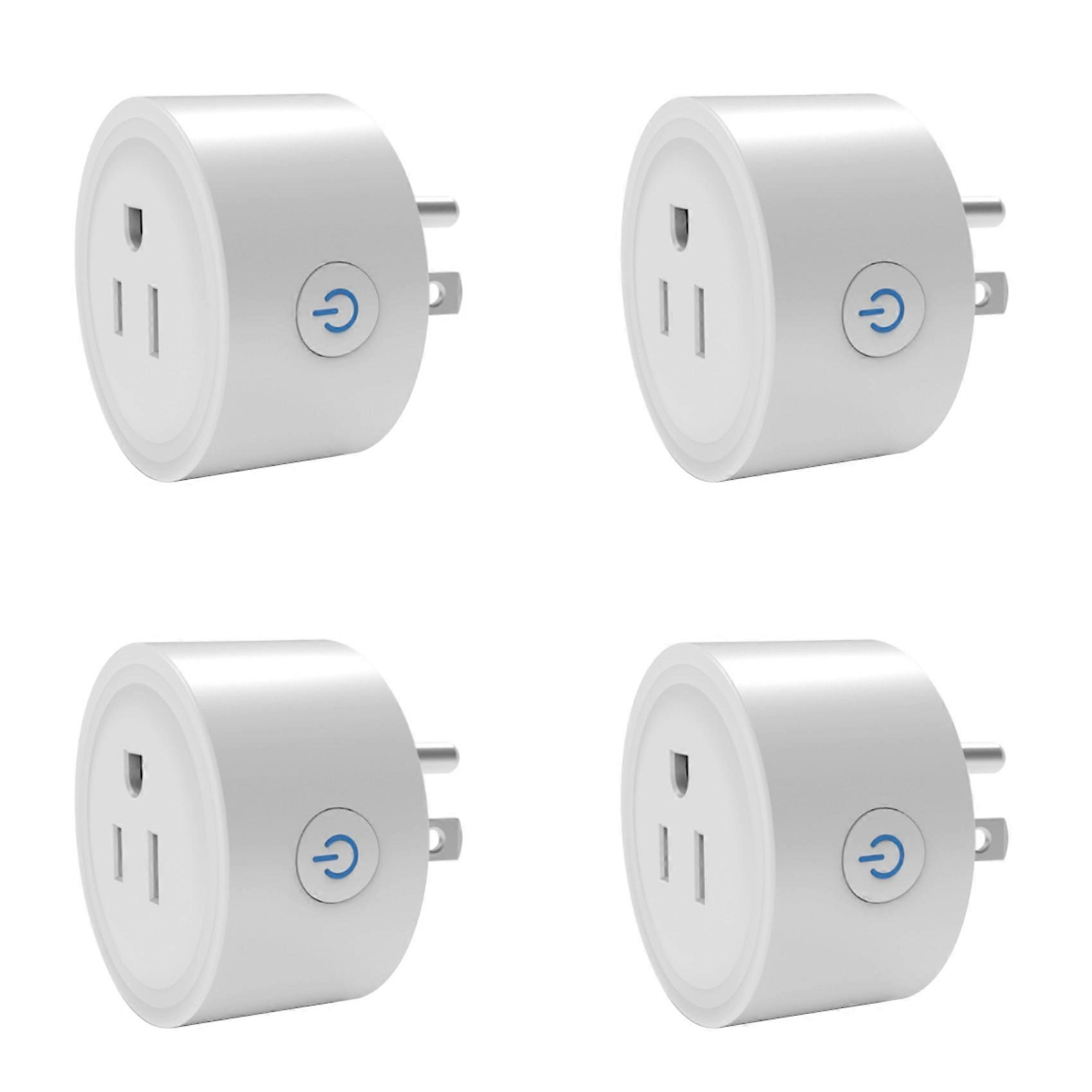 4X TUYA 20A Smart Plug Zigbee Socket with Power Monitor Timing Function Voice Control Works US Plug