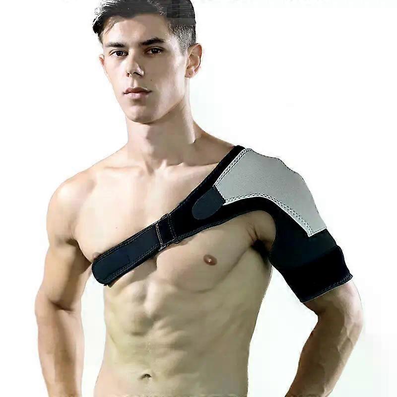 Adjustable Left/Right Shoulder Support Belt Brace Protector Compression Shoulder Pad Strap for Torn Rotator Cuff Dislocation