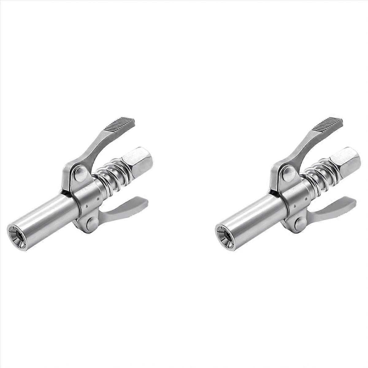 Double Handle Grease Nipple Coupler Quick Lock Release Ends Couplers