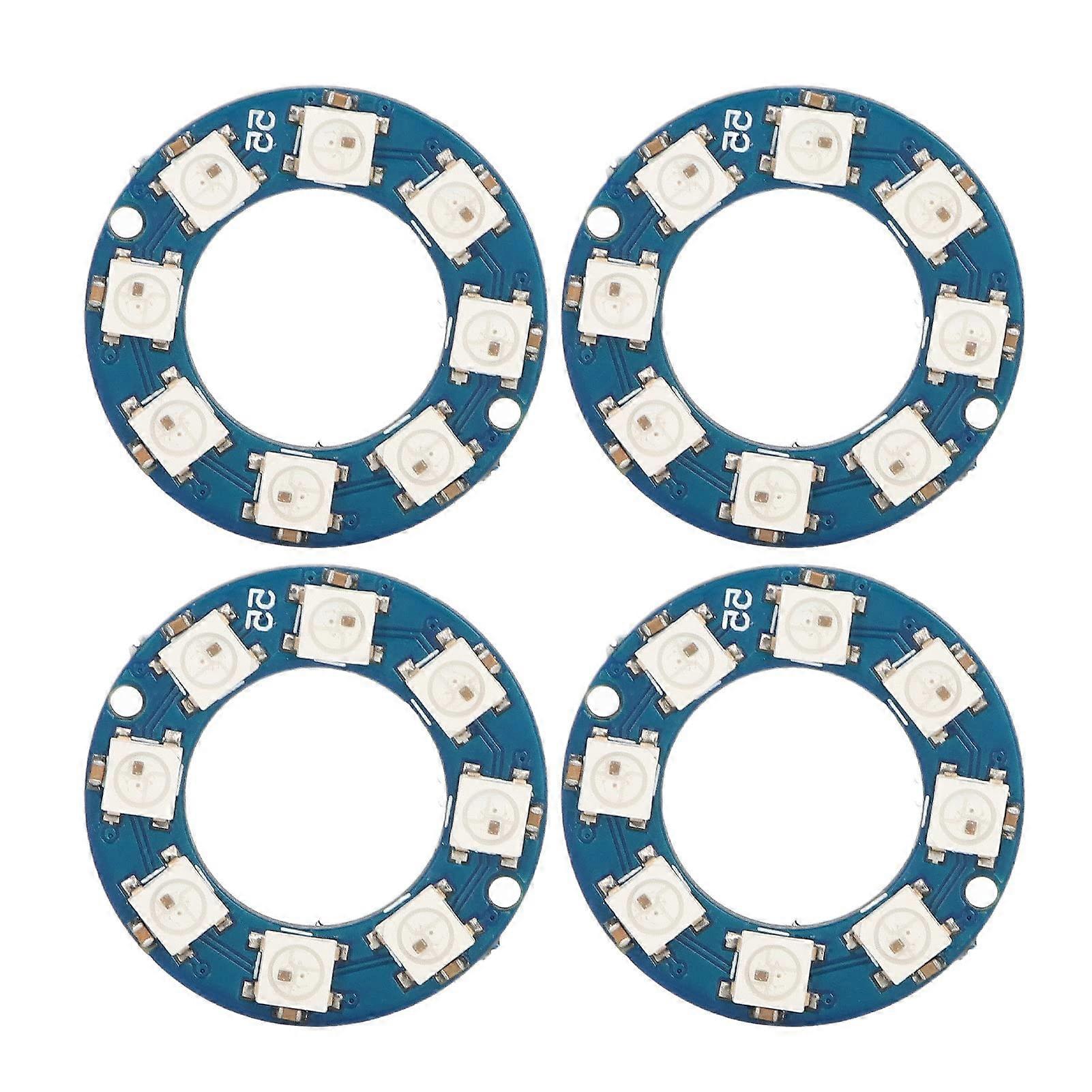 WS2812 RGB LED Ring 8 LED Individually Addressable Full Color Light Board for DIY Projects