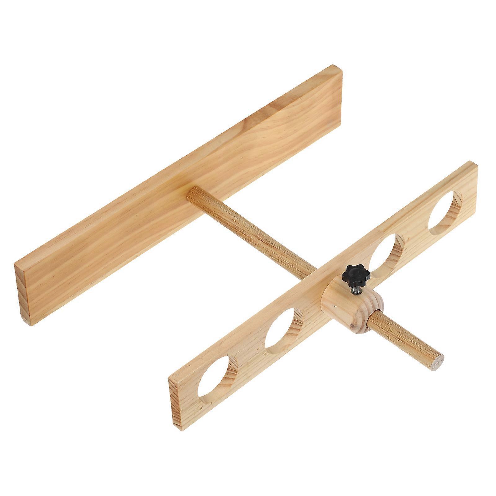 Leakproof Funnel Rack Wooden Adjustable Funnel Stand for Storage Use 4 Hole