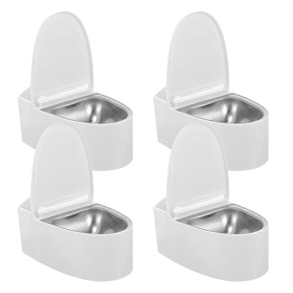 Home Ashtray Wall Mounted with Lid for Indoor Storage 4Pcs Set