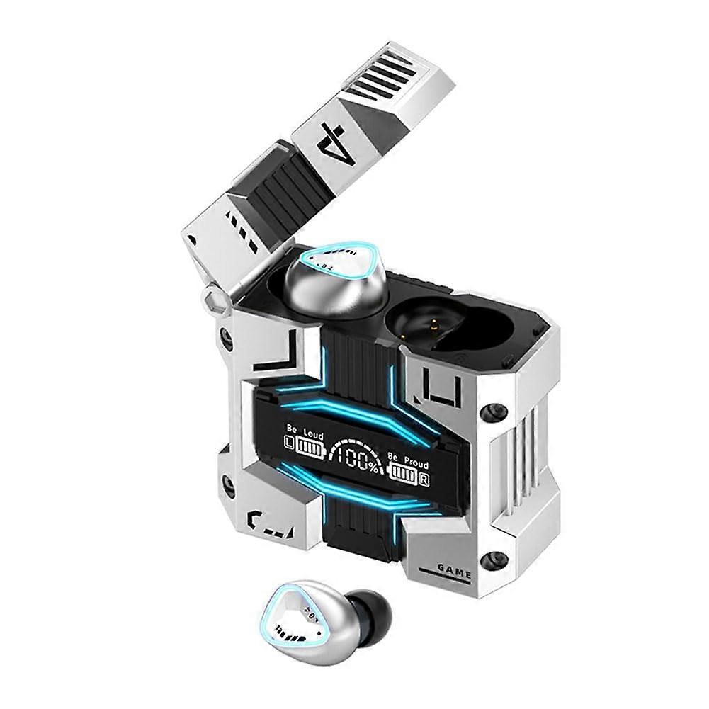 M45 Mecha Gaming Wireless Bluetooth Headset 5.3 Touch Digital Display Noise Reduction Stereo Music Easy Install