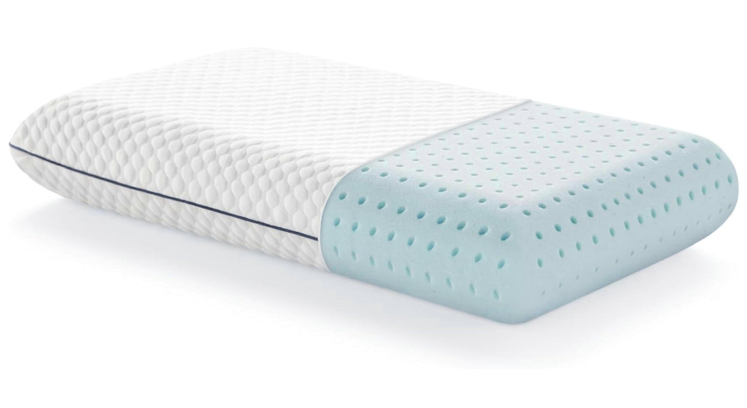 King Size Gel Infused Memory Foam Pillow with Cooling Ergonomic Neck and Shoulder Support