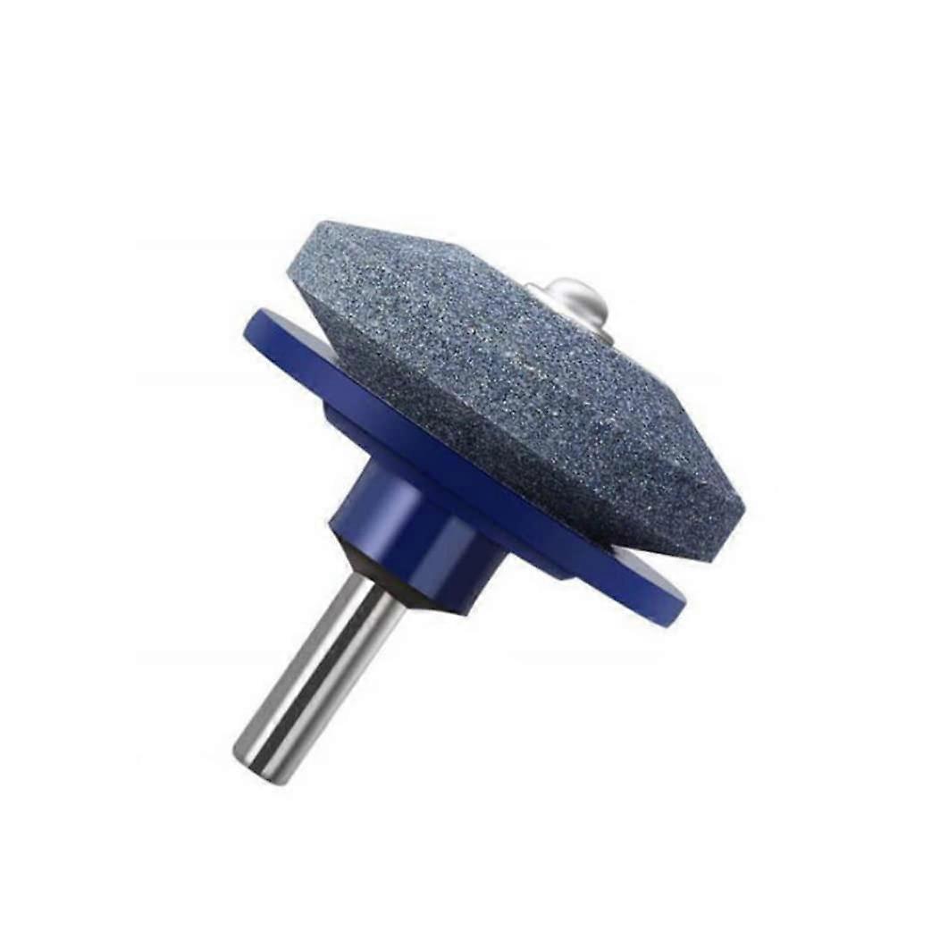 Lawn Mower Blade Sharpener with Corundum Grinding Wheel for Drill, Quick Sharp, WearResistant, Blue