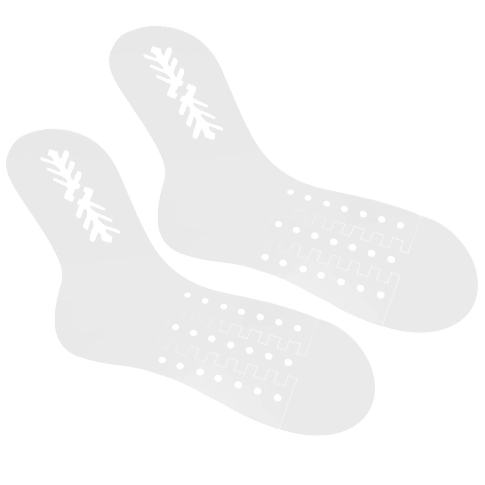 Sock Knitting Models 8 Pcs Acrylic Sock Blockers For DIY Lovers 13.8X9.8X0.5In Flat Shape Knitting Tools