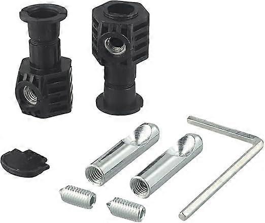 Wall Hung Toilet Fixing Bolts Kit with Auto PreLock, Complete Corrosion Resistant Mounting Hardware (Black)