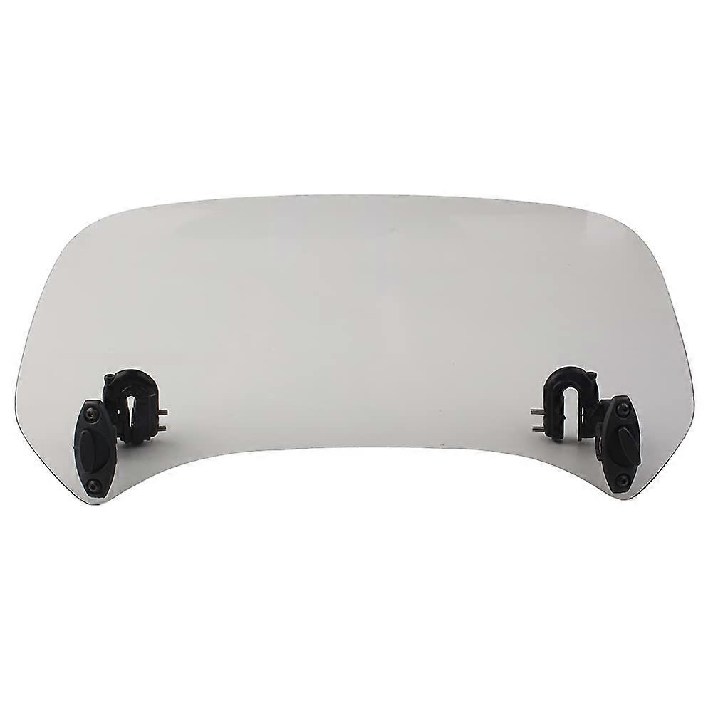 Motorcycle Windshield Extension Adjustable Spoiler Universal Fit Smoke Double Bubble Wind Deflector