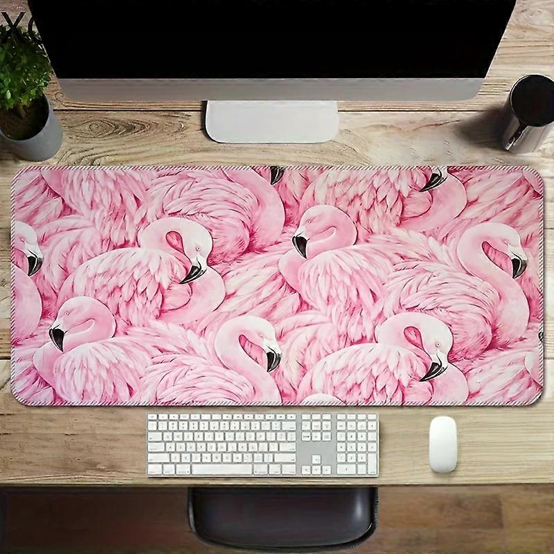Flamingo pattern mouse pad Large size lock edge rubber non-slip desk mat Multi-model pc mats Computer peripheral accessories XXL