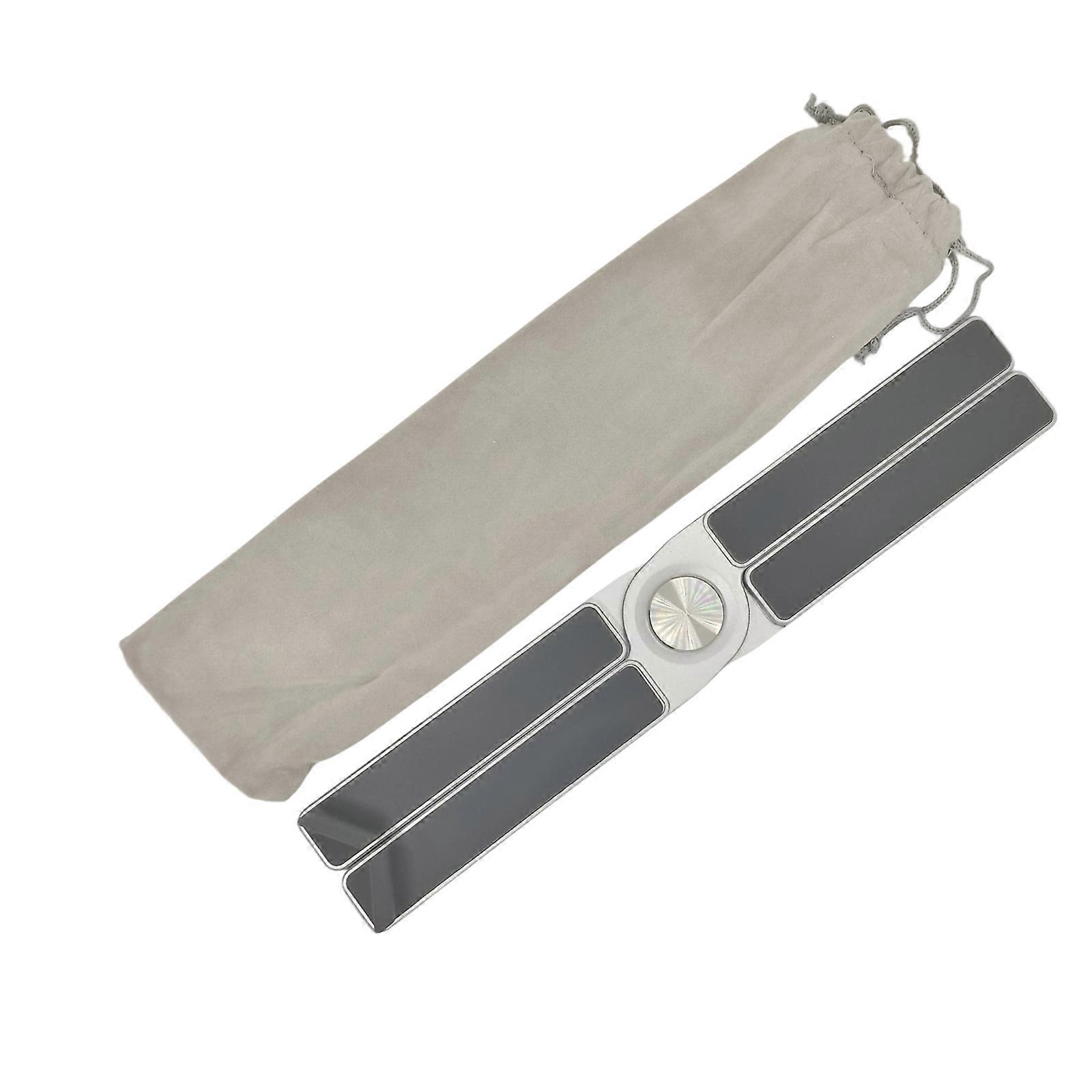 Laptop Stand for Desk Ergonomic Foldable Computer Stand Adjustable Height Stand for Collaborative Work Easy Storage  Silver