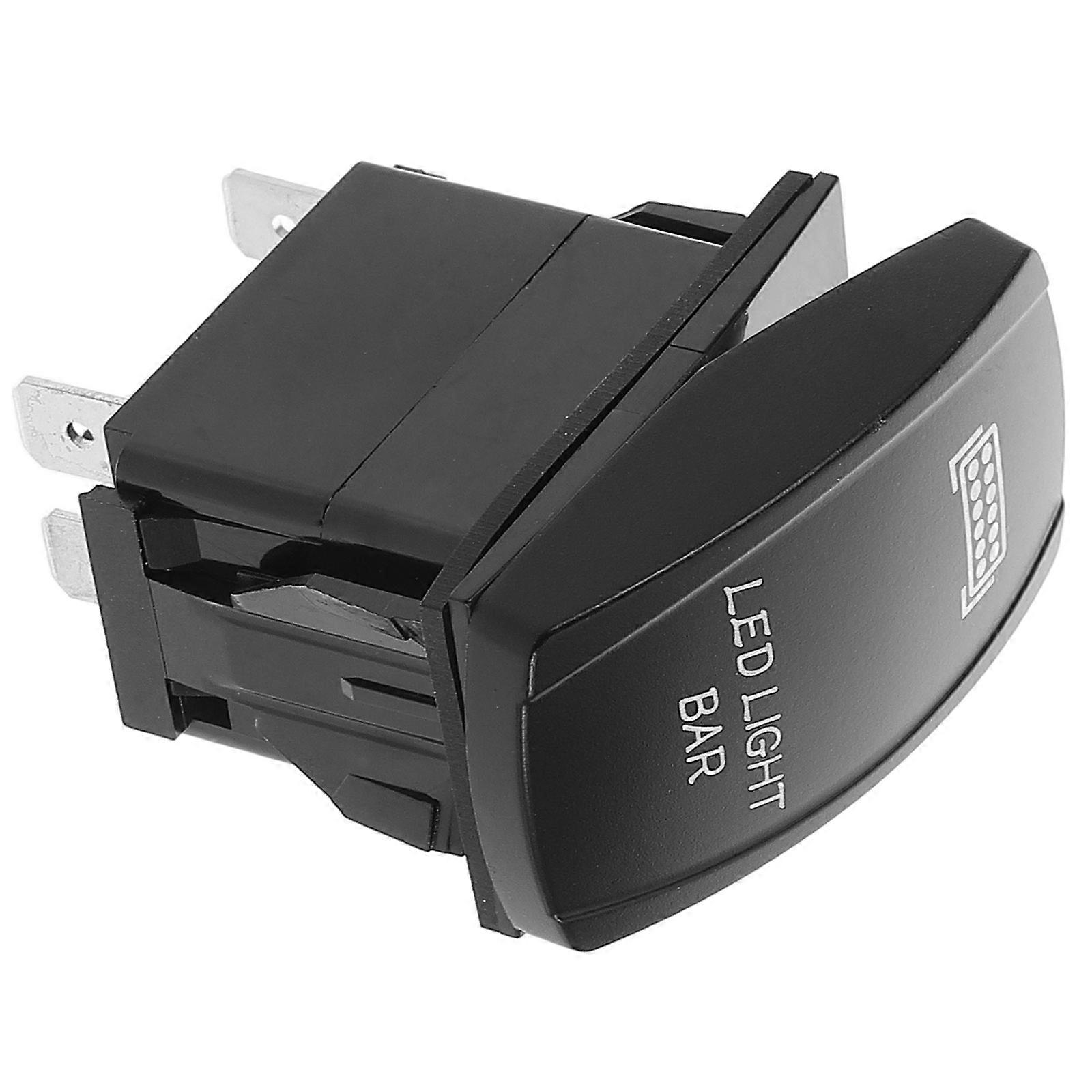Black Modification Switch LED Light Bar Switch for Marine Vehicles