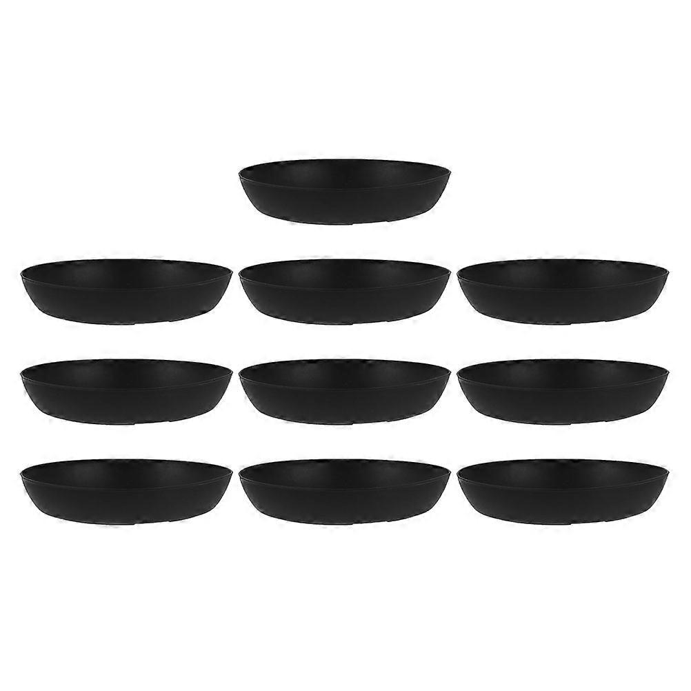 Round Plastic Plant Drip Tray for Succulent Plants 10Pcs Pack