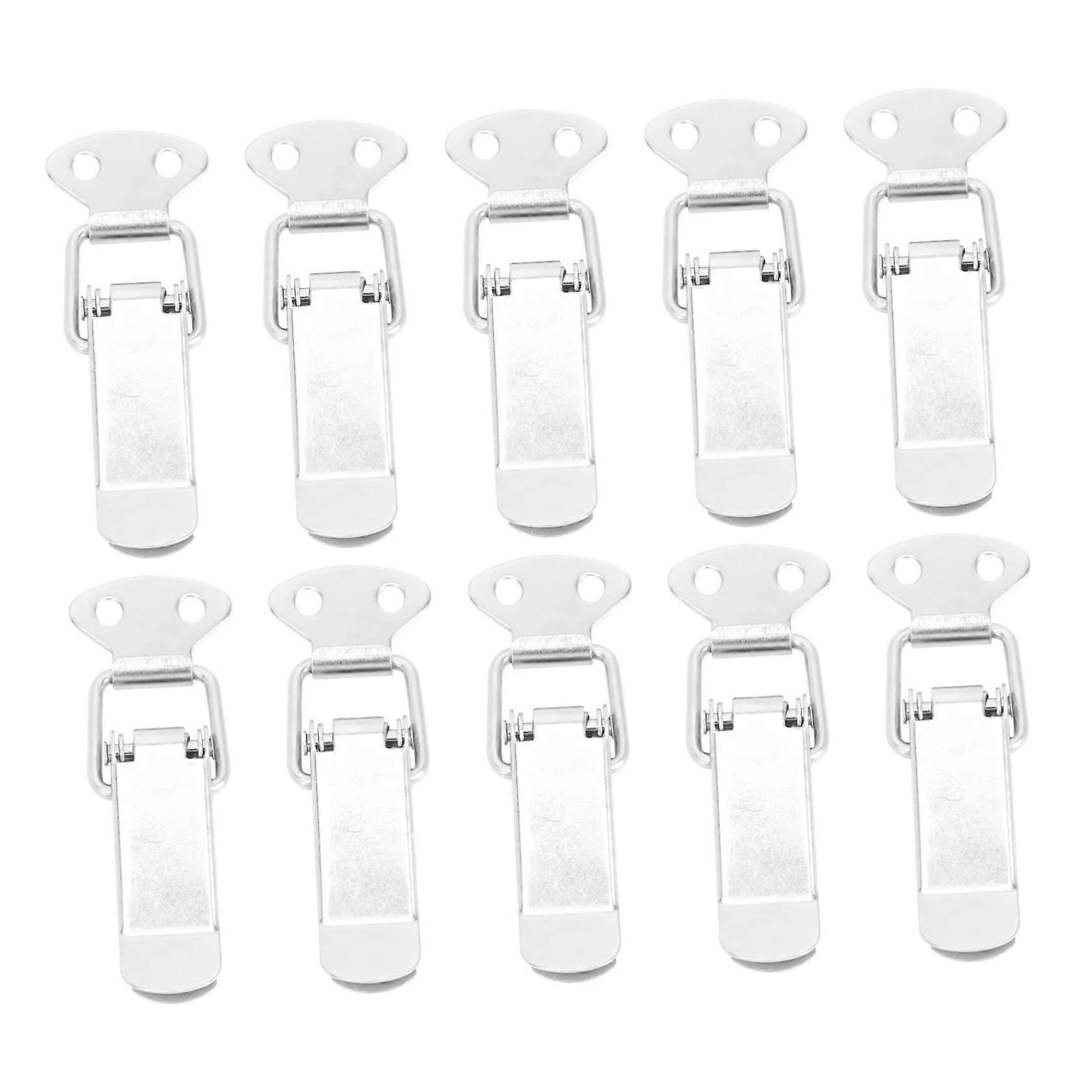 10pcs Steel Toggle Latch Cabinet Lock Hasp Durable Secure Lock for Doors Tool Boxes 7.2x2.7cm