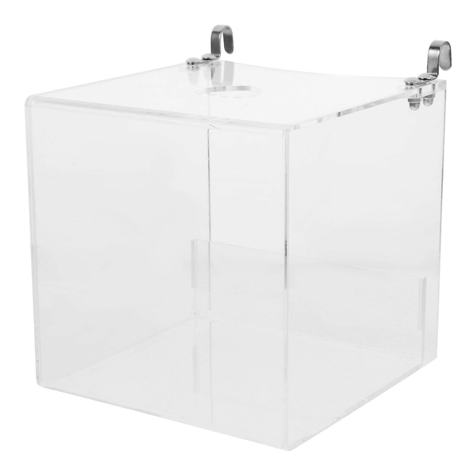 Bird Bath Box Hanging Bird Bath Cube for Pet Acrylic Transparent
