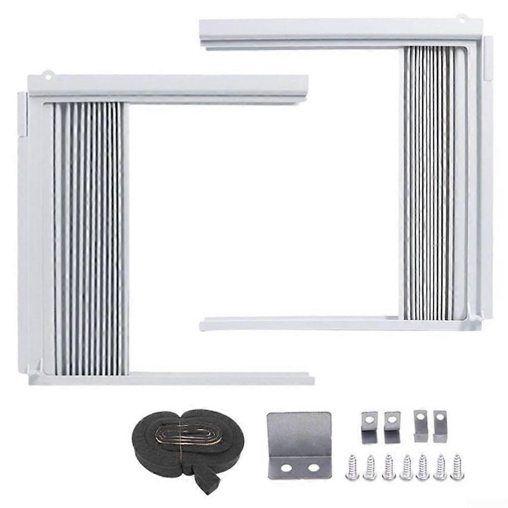 Adjustable Window Air Conditioner Side Panel Kit with Insulated Draft Proof Design for Energy Saving and Noise Reduction