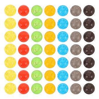 50 biglie acriliche a bolle - Giocattoli di biglie colorate da 0,6 pollici per bambini, lavoretti, giochi di matematica, decorazioni per feste di Natale