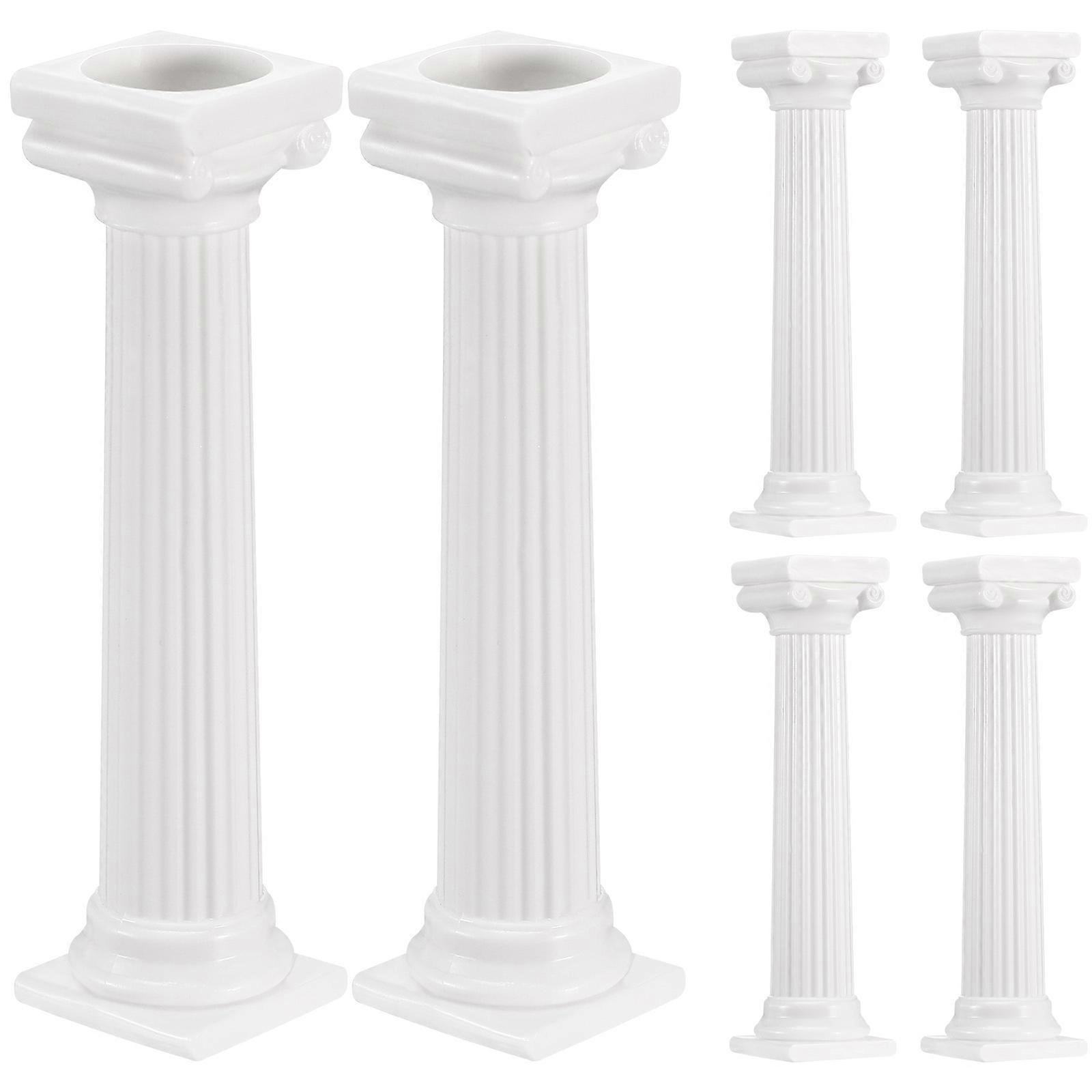 Egg Cake Supports Roman Column Plastic Cake Support Rods for 8Pcs Use