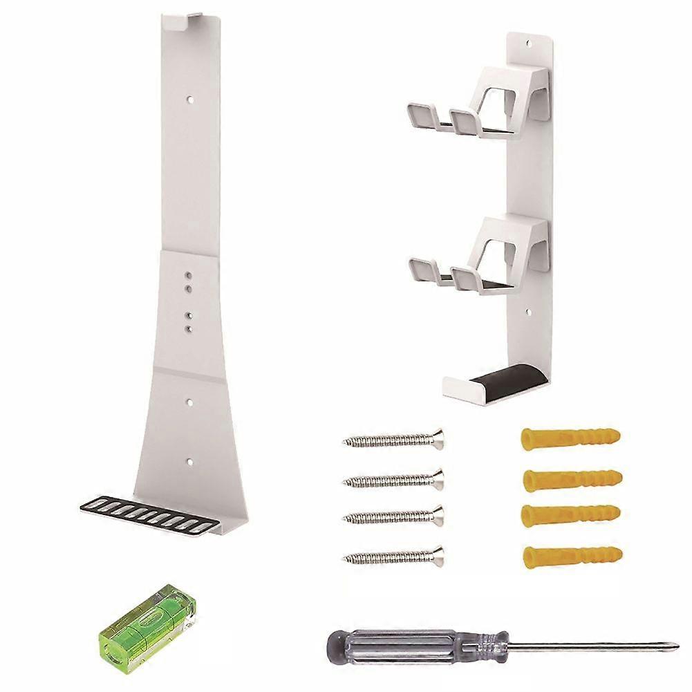 Universal Wall-Mounted Stand for PS5 / Sim/Pro Combined Controller & Headset Storage Iron Gaming Storage Rack White