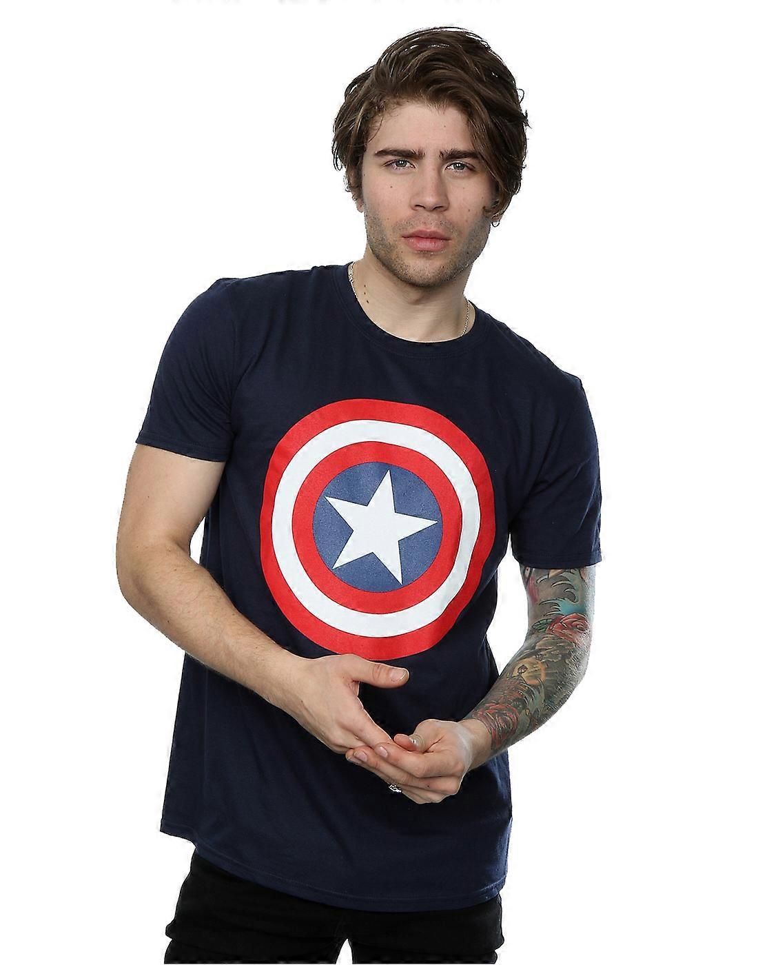 Marvel Men's Captain America Shield T-Shirt