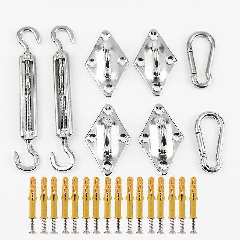 Stainless Steel Rectangular Triangle Awning Tool Kit for Sunshade Sail