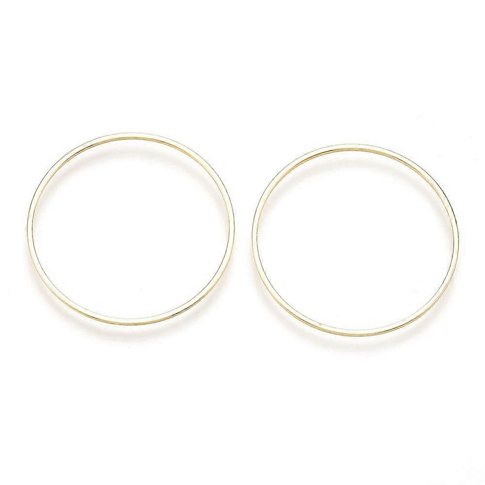 Brass Linking Rings Ring Real 18K golden Plated 30x1mm