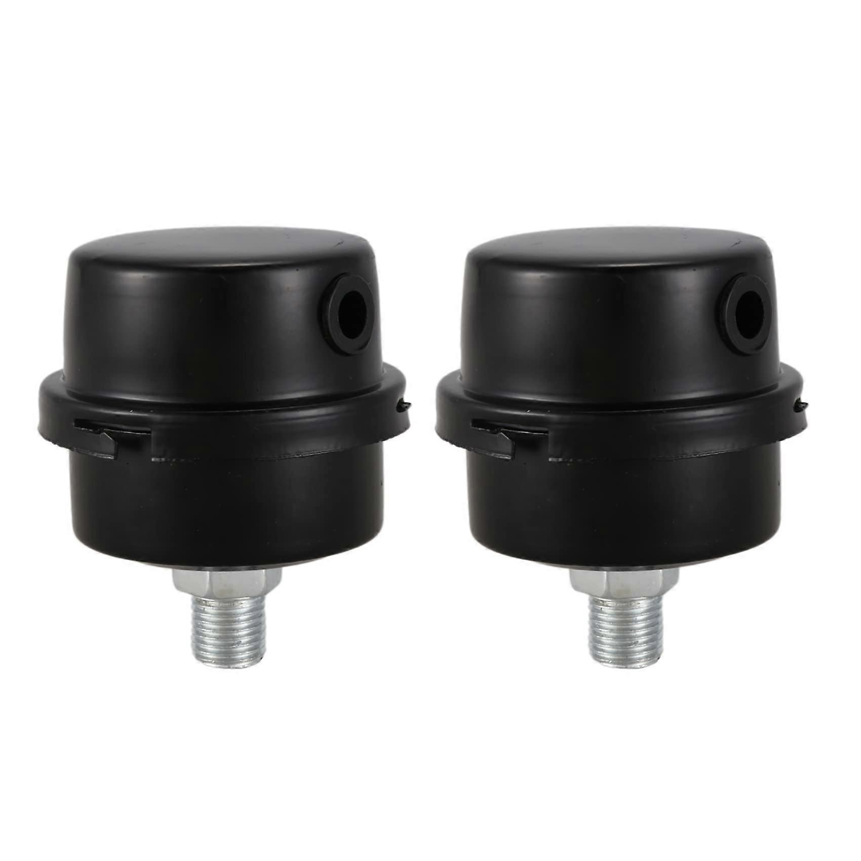 Silent Air Compressor Intake Filter 1/4 BSP 13mm Thread Black Muffler Noise Reduction
