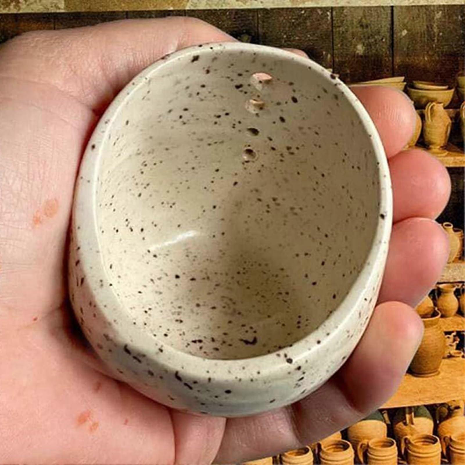 Herb Stripper Ceramic Bowl for Fast Leaf Removal, MultiVegetable Use, Dishwasher and Microwave Safe