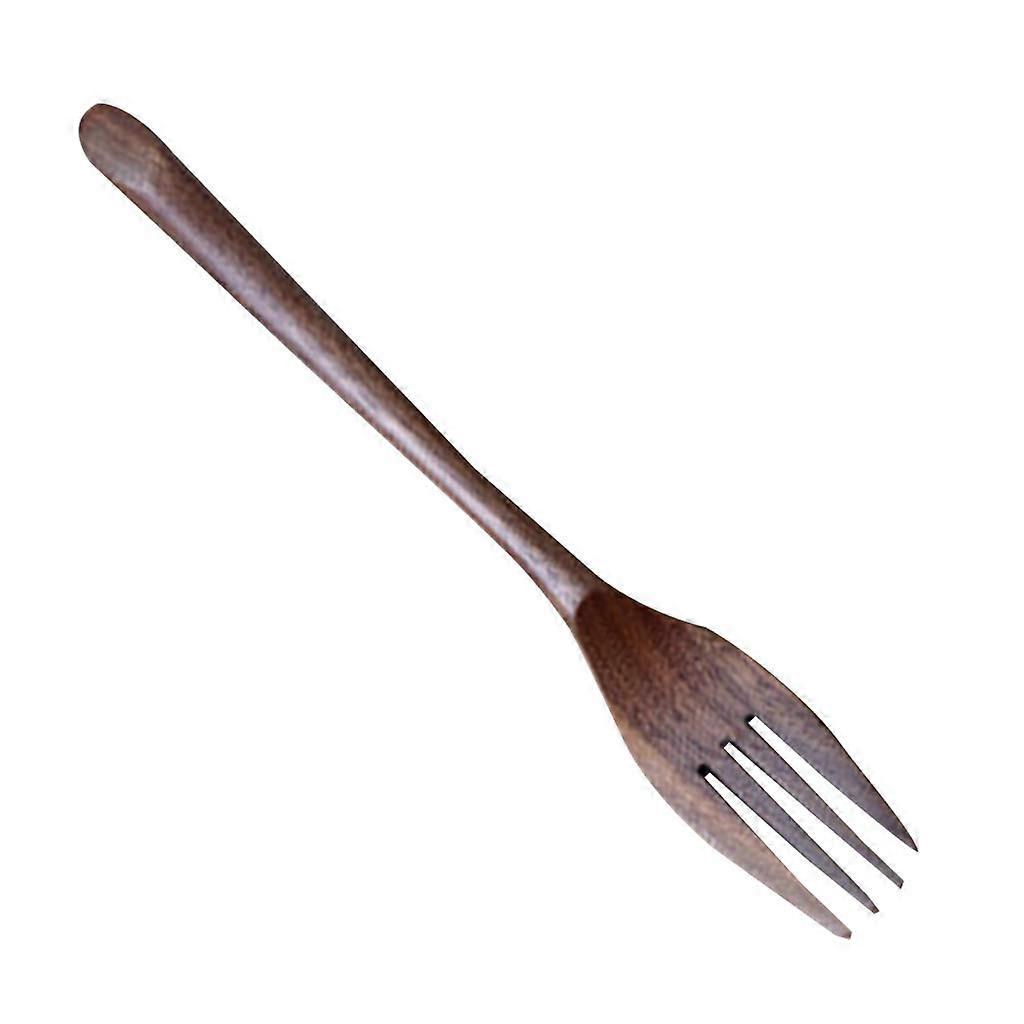 Wooden Spoon Set Black Walnut Fork Chopsticks Elegant Design EcoFriendly Dinnerware for Kitchen Dining