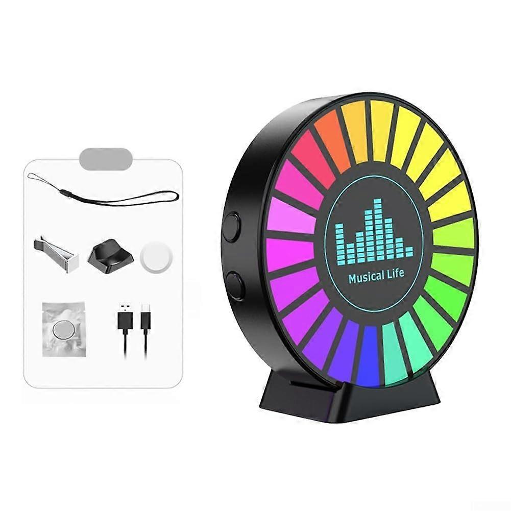 RGB Voice Activated Light with  Sensitivity Microphone, Rechargeable Paranormal Sensor 8 Modes