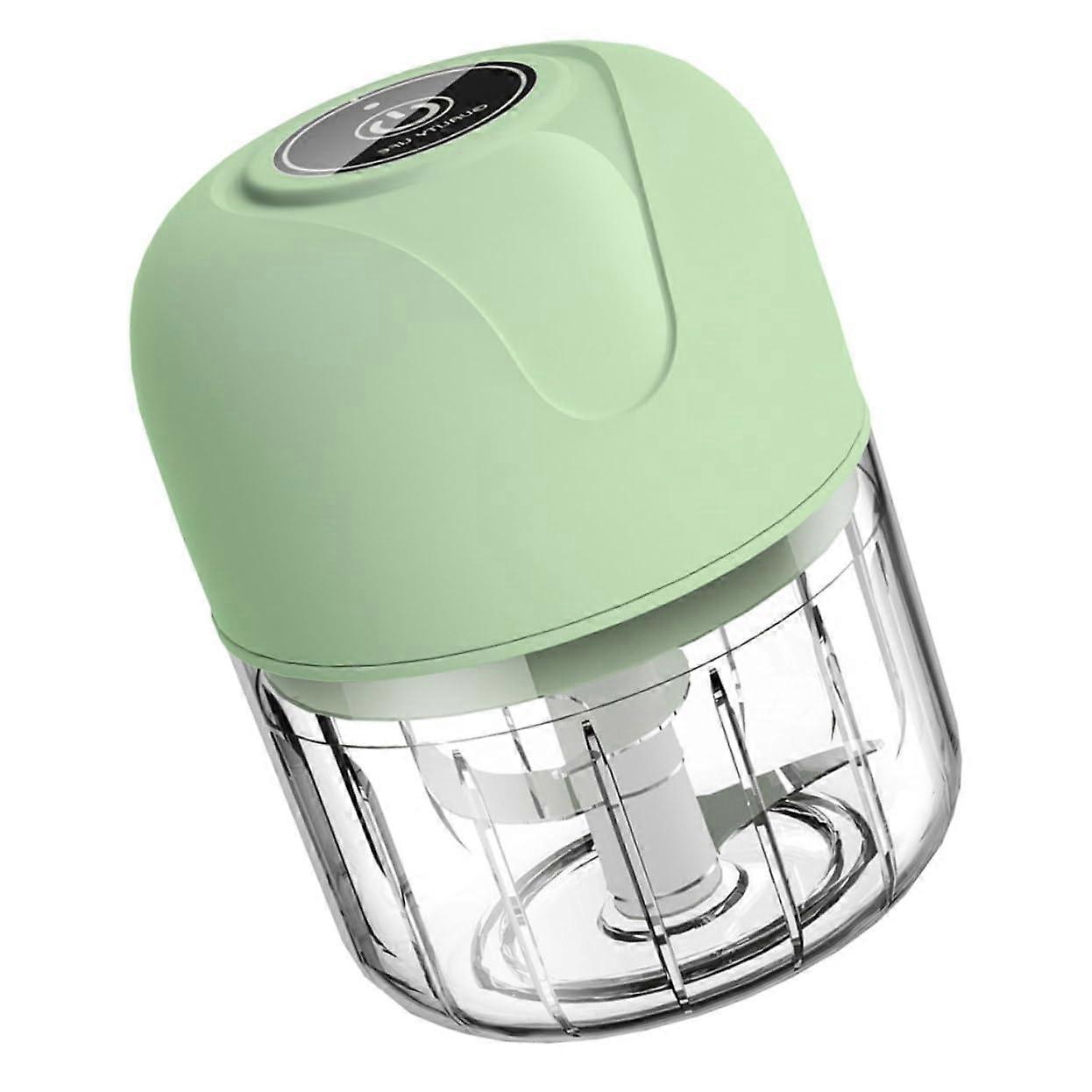 Electric Garlic Chopper 100ml Stainless Steel Mini Food Processor for Precise Even Chopping