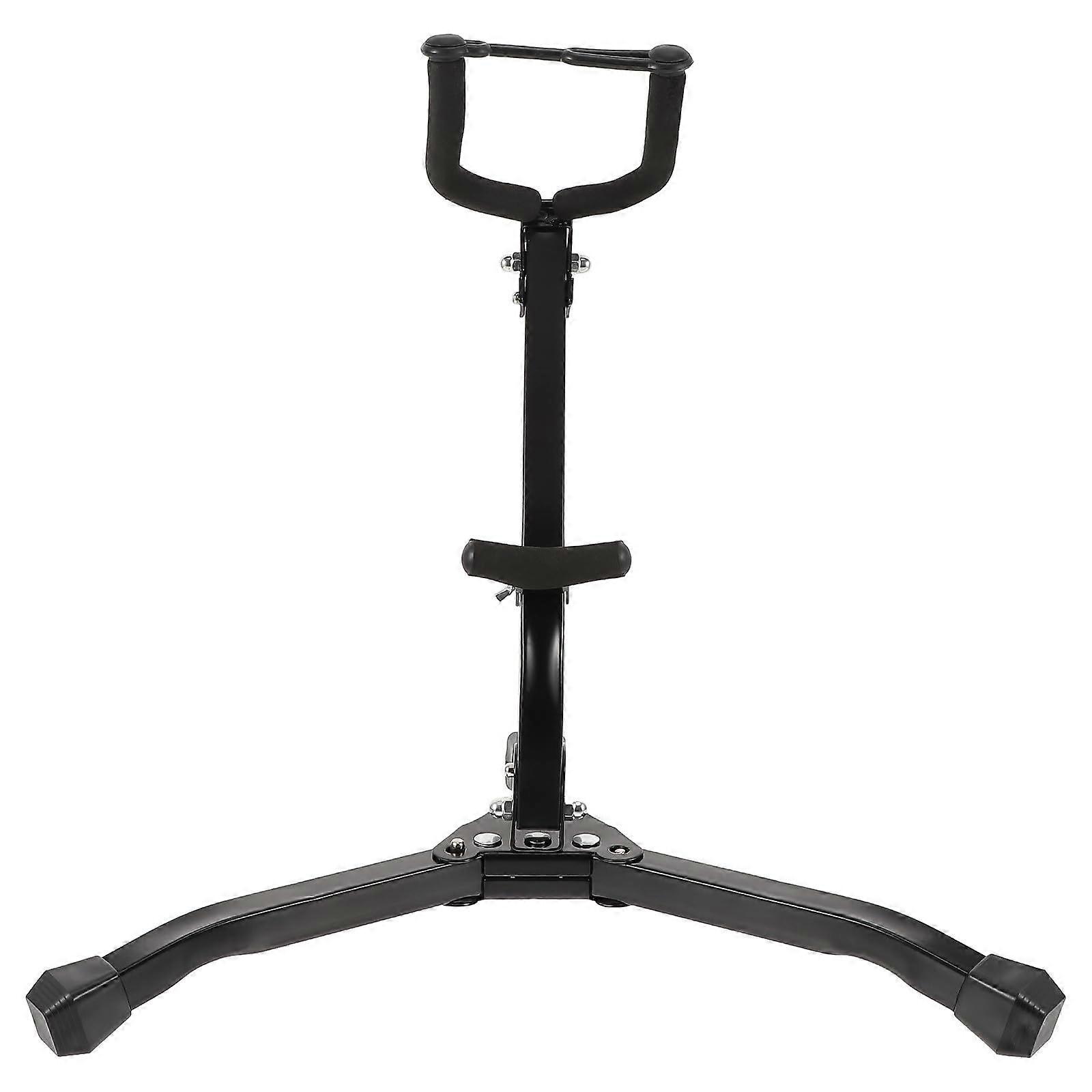 Saxophone Stand with Stable Triangular Design, Foldable Metal Tripod Holder for Tenor Saxophone