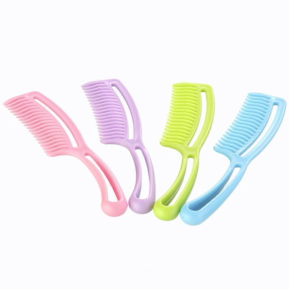 Hair Detangling Comb with Handle Wavy Tooth Styling Comb 12Pcs