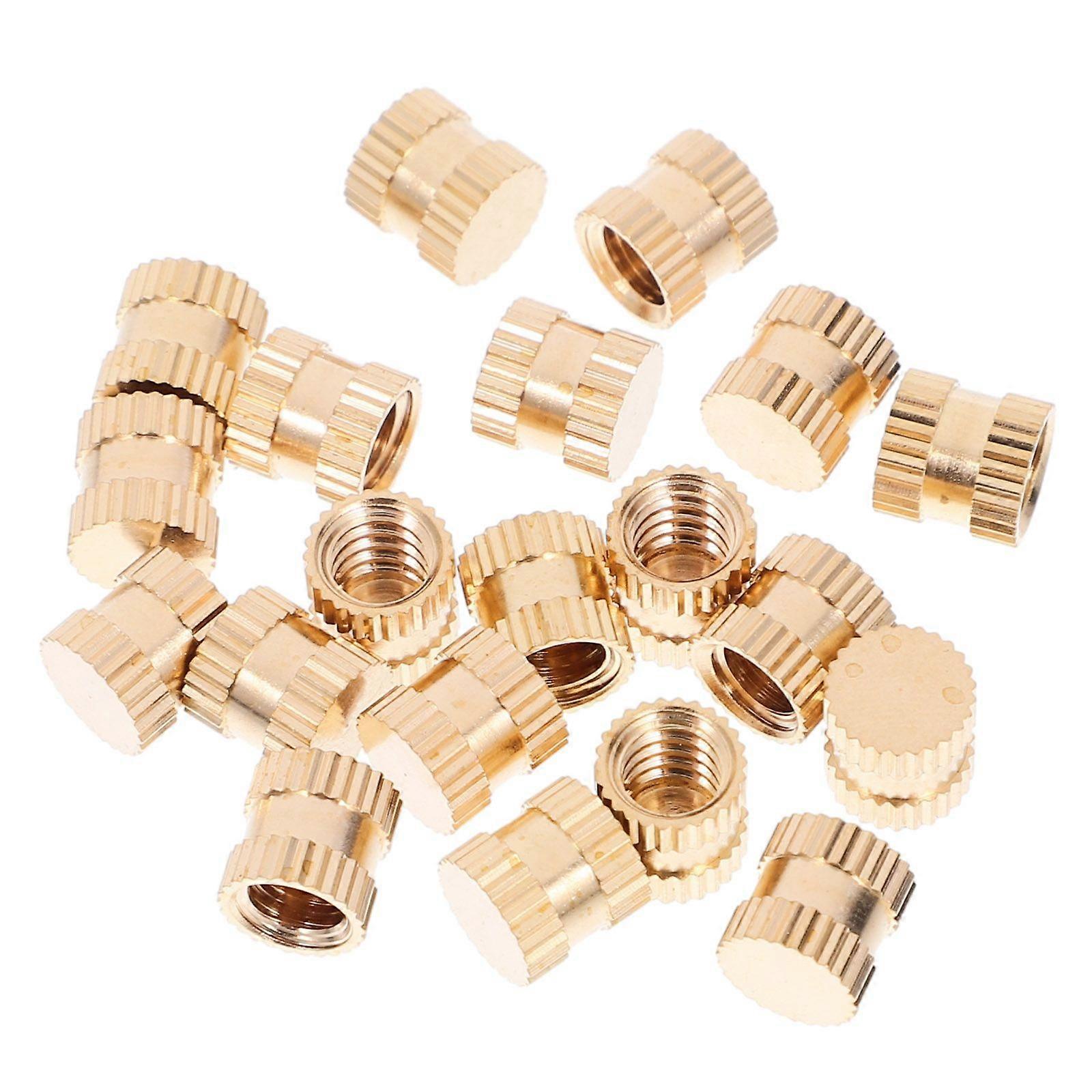 20pcs Heat Set Insert 8x8mm Brass Threaded Insert Female Thread Heat Set Insert Supply